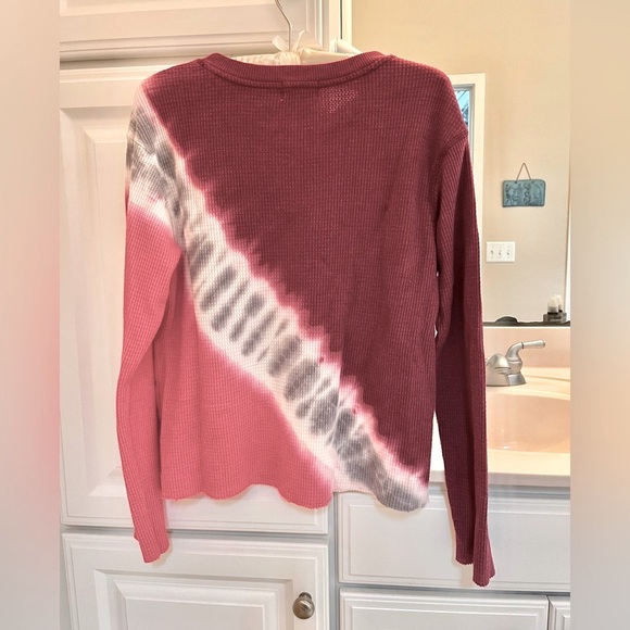T.La Anthropologie Waffle Knit Tie Dye top - Picture 3 of 9